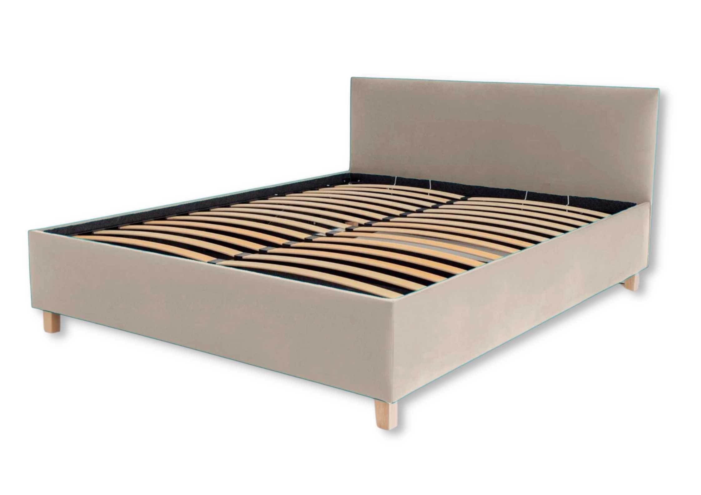 Beżowe łóżko 160x200cm